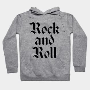 Rock and roll logo Hoodie